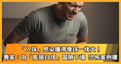 「入珠」感染腫得像球一樣大!專家:為「膨脹自信」冒險下場 恐怖案例曝